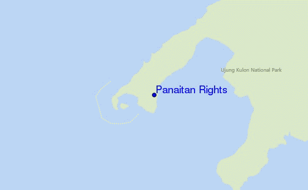 locatiekaart van Panaitan Rights