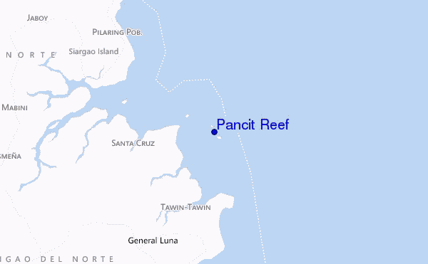 locatiekaart van Pancit Reef