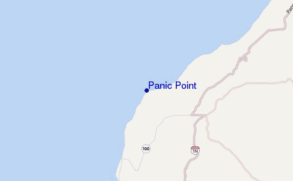 locatiekaart van Panic Point