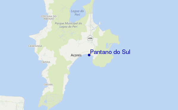 locatiekaart van Pantano do Sul