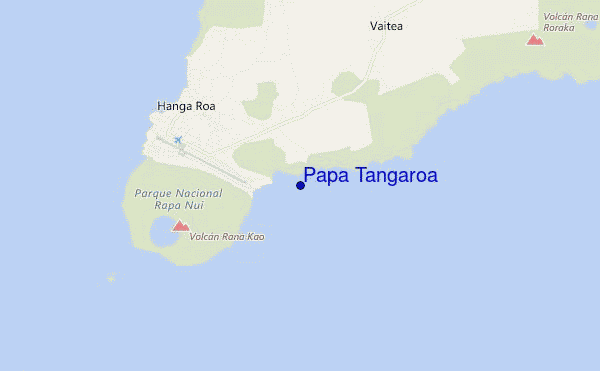 locatiekaart van Papa Tangaroa