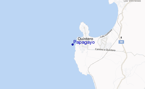 locatiekaart van Papagayo