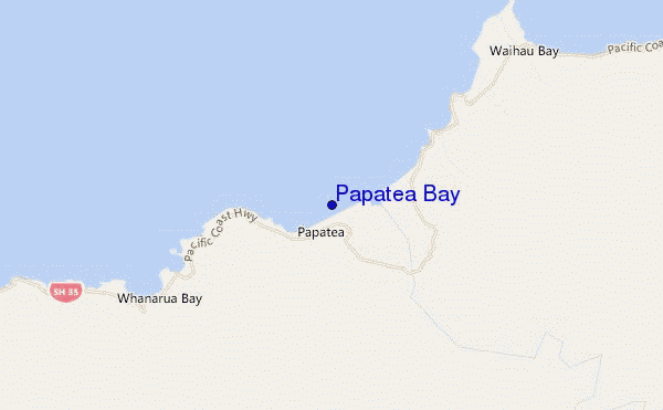 locatiekaart van Papatea Bay