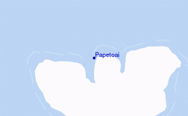 locatiekaart van Papetoai