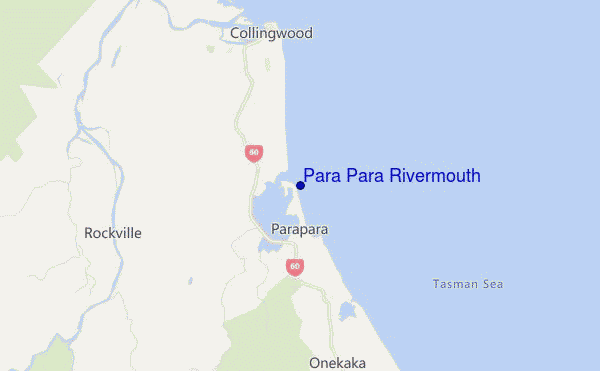 locatiekaart van Para Para Rivermouth