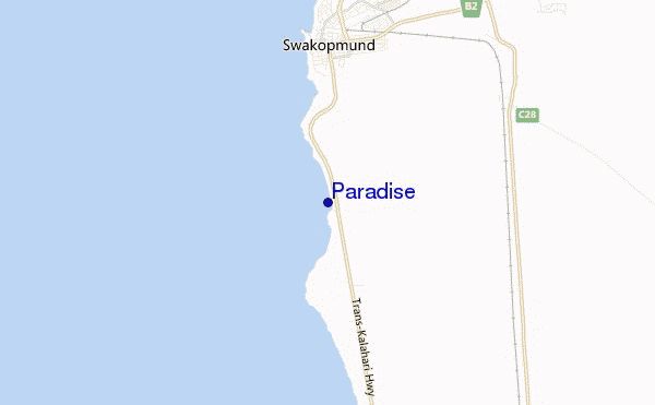 locatiekaart van Paradise