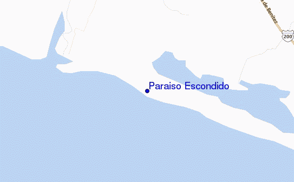 locatiekaart van Paraiso Escondido