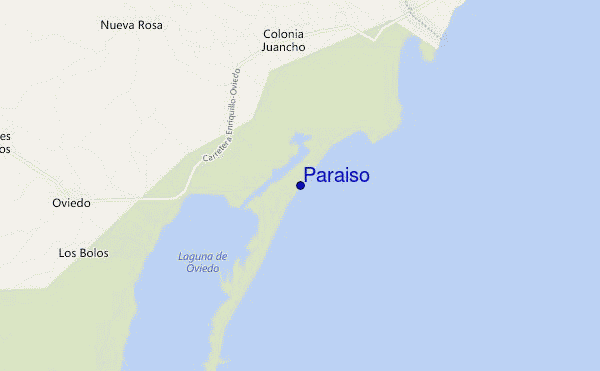 locatiekaart van Paraiso