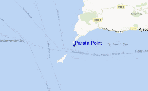 locatiekaart van Parata Point