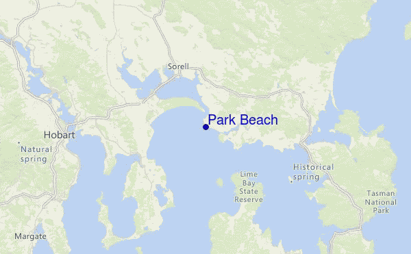 Park Beach Location Map