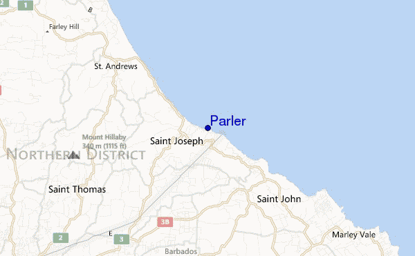 locatiekaart van Parler