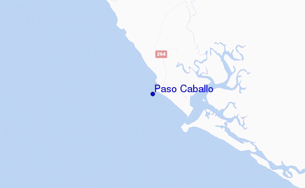 locatiekaart van Paso Caballo