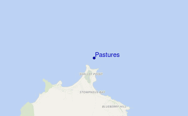 locatiekaart van Pastures