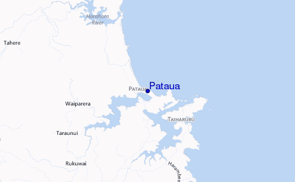 locatiekaart van Pataua