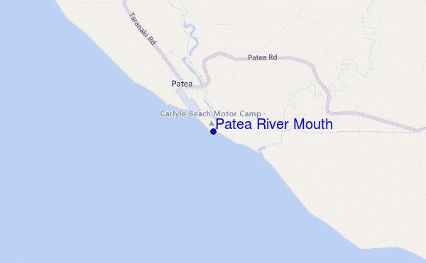 locatiekaart van Patea River Mouth