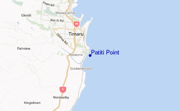 locatiekaart van Patiti Point