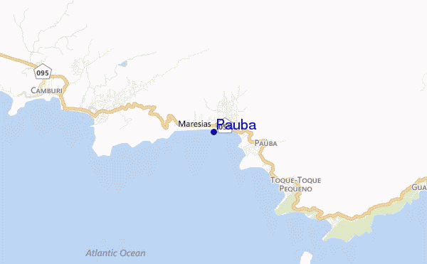 locatiekaart van Pauba