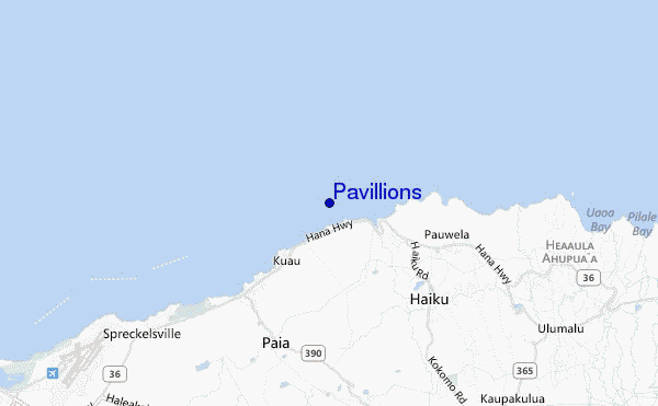 locatiekaart van Pavillions
