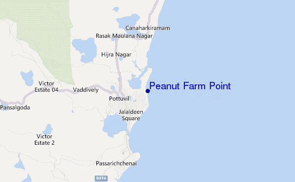 locatiekaart van Peanut Farm Point