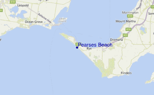 Pearses Beach Location Map