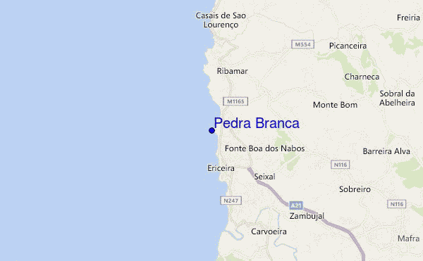 locatiekaart van Pedra Branca