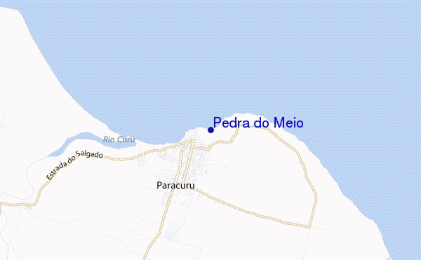 locatiekaart van Pedra do Meio