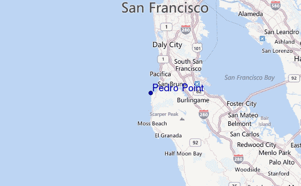 Pedro Point Location Map