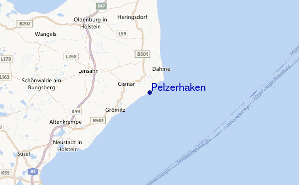 Pelzerhaken Location Map