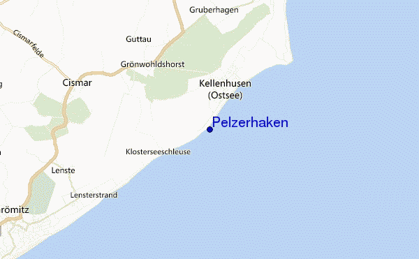 locatiekaart van Pelzerhaken