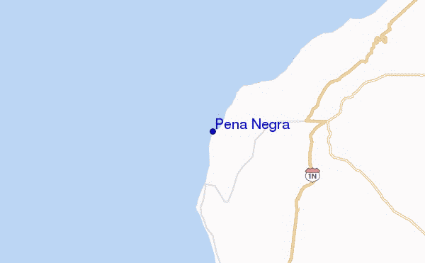 locatiekaart van Peña Negra