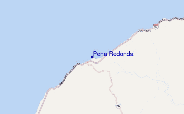 locatiekaart van Peña Redonda