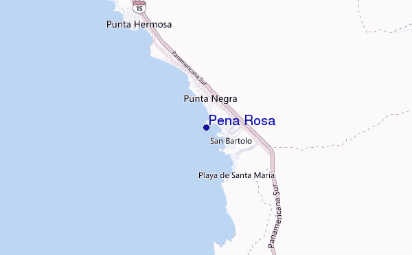 locatiekaart van Peña Rosa