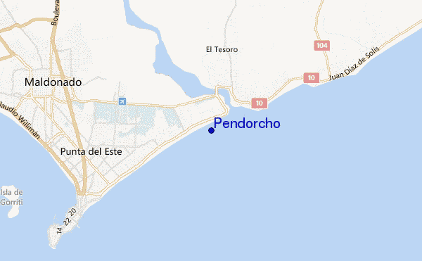 locatiekaart van Pendorcho