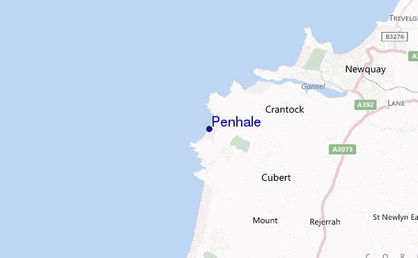 locatiekaart van Penhale