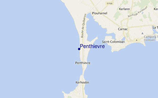 locatiekaart van Penthievre