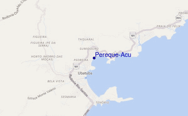 locatiekaart van Pereque-Acu