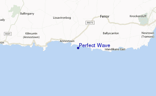 locatiekaart van Perfect Wave