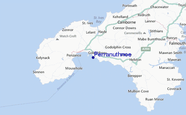 Perranuthnoe Location Map