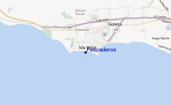 locatiekaart van Pescaderos