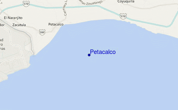 locatiekaart van Petacalco