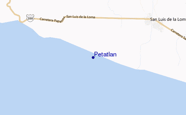 locatiekaart van Petatlan