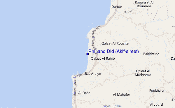 locatiekaart van Phil and Did (Akif's reef)