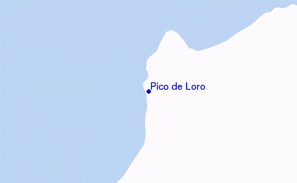 locatiekaart van Pico de Loro