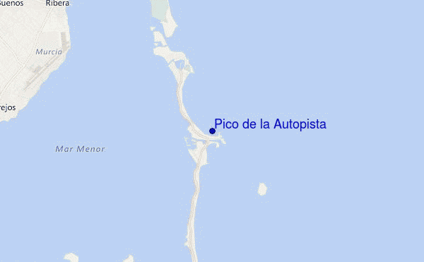locatiekaart van Pico de la Autopista