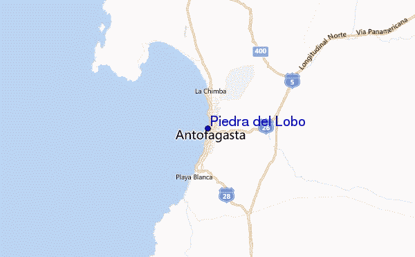 Piedra del Lobo Location Map