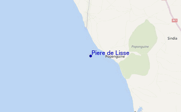 locatiekaart van Piere de Lisse