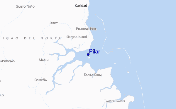 locatiekaart van Pilar