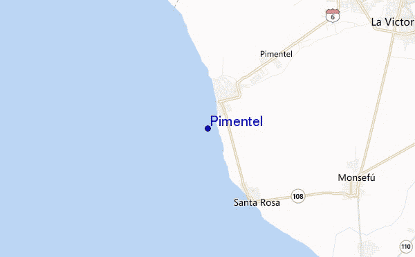 locatiekaart van Pimentel