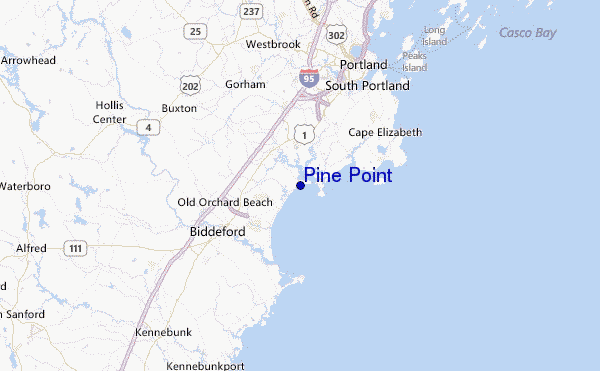 Pine Point Location Map