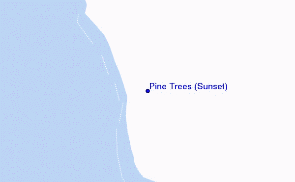 locatiekaart van Pine Trees (Sunset)